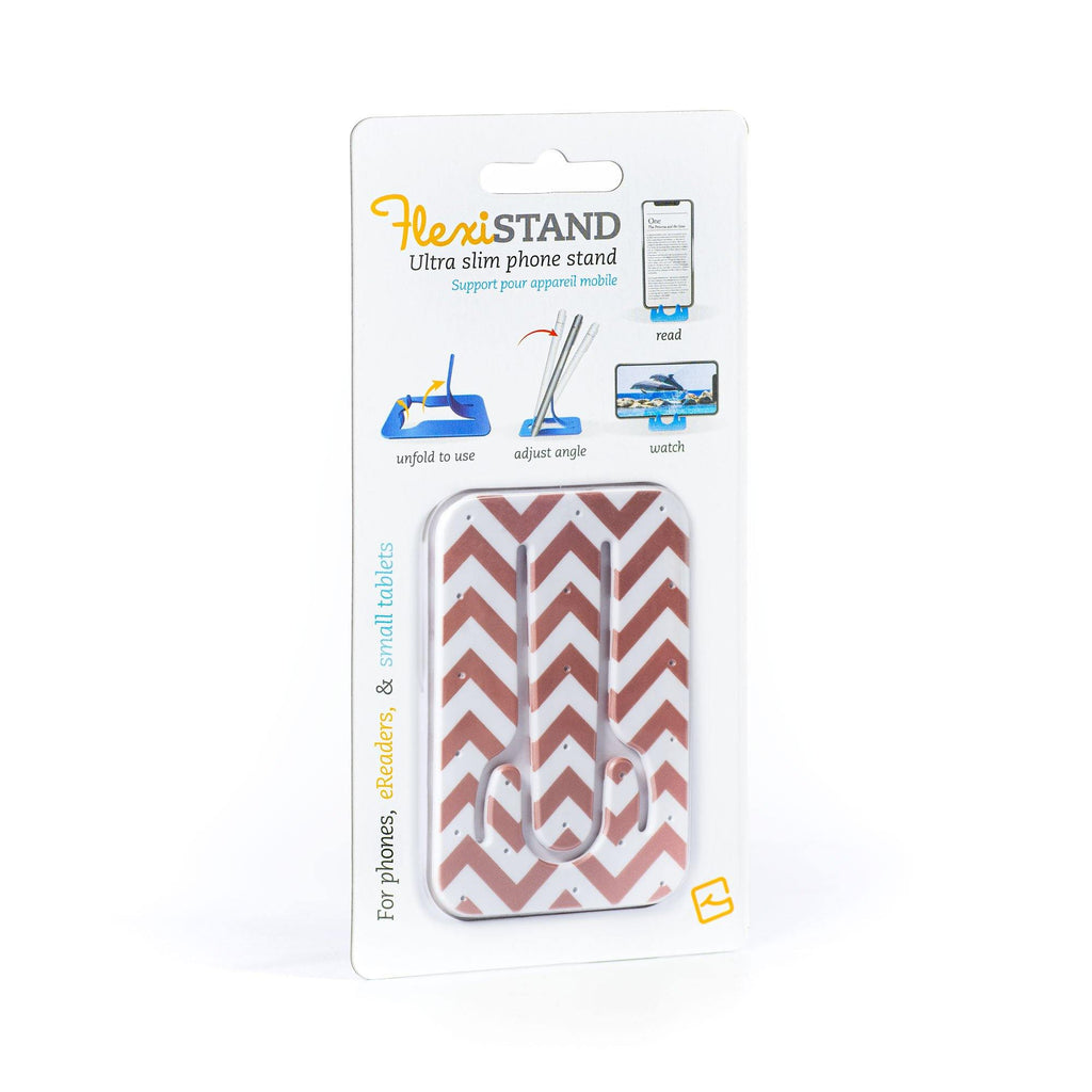 Flexistand Rose Gold Chevron RRP£4.99/€5.99/$6.99 - Thinking Gifts