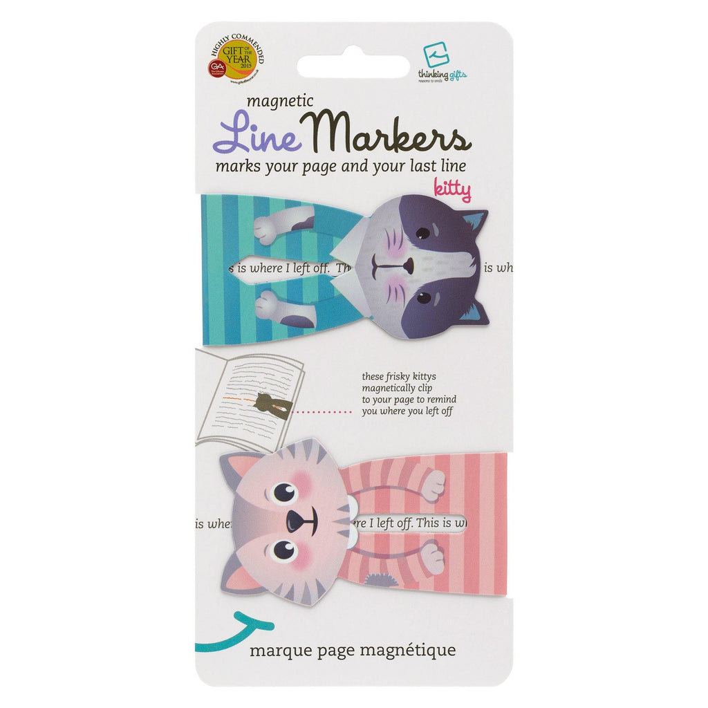 Line Marker Cat RRP£2.99/€3.99/$4.99 - Thinking Gifts